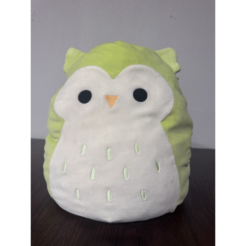 Squishmallows Kellytoy Jazwares Green Owl Plush Stuffed Animal 14" Soft Pillow